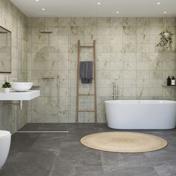 Nuance Tongue and Groove Wall Panel 600mm x 2420mm - Amber Tile Shell