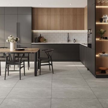 Panaro Grey Wall & Floor Tiles 895mm x 596mm - Matt Porcelain