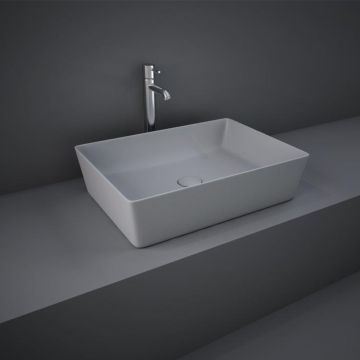 RAK Feeling 500mm Rectangular Countertop Basin - Matt Grey