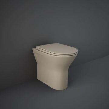 RAK Feeling Back To Wall Rimless Toilet & Soft Close Toilet Seat - Matt Cappuccino