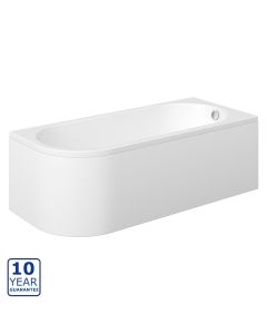 Serene Norio J Shaped Bath & Legs 1500mm x 725mm with Panel