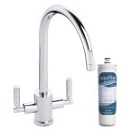 Abode Atlas Aquifier Dual Lever Water Filter Monobloc Sink Mixer - Chrome