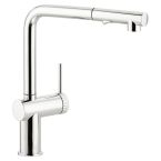 Abode Fraction Single Lever Pull Out Monobloc Sink Mixer - Chrome