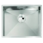 Abode Matrix RO Stainless Steel Undermount Square Sink with 1 Bowl & Kit 540mm