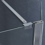 Aqua i 8-10mm Extended 1200mm Wetroom Support Bar / Arm - Silver