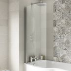 Nuie 1400 x 720mm Curved P-Bath Screen 