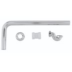 BC Designs Push Down Exposed Low Bath Trap with Adaptor & Pipe - Brushed Chrome