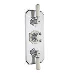 BC Designs Victrion Two Outlet Thermostatic Shower Mixer Lever - Chrome