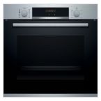 Bosch Series 4 HRS574BS0B Single Pyrolytic Oven with Steam - Brushed Steel