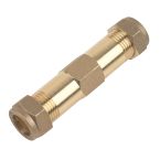 Brass Compression Repair Coupler 15mm