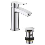 Bristan Appeal Eco Start Basin Mixer with Clicker Waste - Chrome