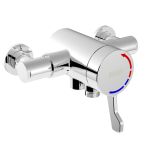 Bristan Opac Exposed Shower Mixer With Lever Handle - Chrome