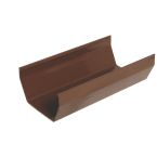 Brown 112mm Square Gutter - 4m Length