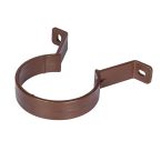 Brown 68mm Round Rain Water Down Pipe Clip