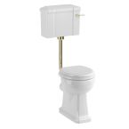 Burlington Low Level Toilet Flush Pipe Kit - Gold