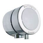 Burlington Overflow Bath Filler For Single & Double Ended Baths - Chrome / White