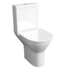 Kartell Project Round Close Coupled Toilet With Soft Close Seat