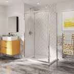 Coram Optima 6 3 Sided Shower Enclosure - 1000mm Sliding Door and 700mm Side Panels