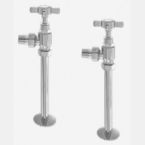 Eastbrook 15mm Eco Angled Traditional Radiator Valves with Tails - Chrome