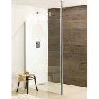 Eastbrook Valliant Walk-In Wetroom Shower Screen Front Panel with Round Pole 1400mm