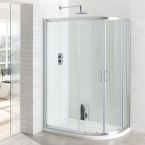 Eastbrook Vantage Double Door Offset Quadrant Shower Enclosure 1200mm x 800mm