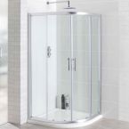 Eastbrook Vantage Double Door Quadrant Shower Enclosure - Silver 1000mm