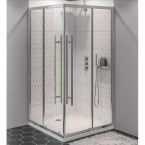 Eastbrook Vantage 2000 Offset Corner Entry Shower Enclosure 900mm x 700mm - Silver