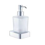 Eastbrook Vercelli Wall Mounted Square Glass Soap Dispenser - Chrome