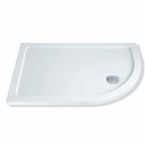 MX Elements 1400mm x 760mm Stone Resin Offset Quadrant Shower Tray Right Hand