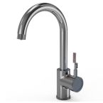 Ellsi 3 in 1 Industrial Single Lever Hot Water Kitchen Sink Mixer - Chrome