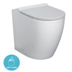 Eternia Fraser Round Comfort Height Back To Wall Rimless Toilet With UF Soft Close Seat
