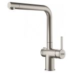 Franke Active Twist L Spout Kitchen Mixer Tap with Stainless Steel Waste Kit - Decor Steel