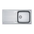 Franke Antea AZN 611-100 Stainless Steel Inset Sink with 1 Bowl & Reversible Drainer 1000mm