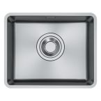 Franke Maris Quiet MQX 110-50 Undermount Stainless Steel Sink with 1 Bowl & Waste 540mm - Brushed Stainless Steel