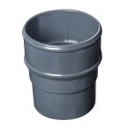 Grey 68mm Round Rain Water Pipe Connector