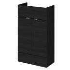 Hudson Reed Fusion 800mm Fitted Vanity Unit - Charcoal Black Woodgrain