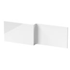 Hudson Reed Fusion Square Shower Baths 1700mm Front Panels - Gloss White