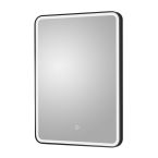 Hudson Reed Hydrus Black Framed LED Mirror with Touch Sensor 700mm x 500mm