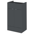 Hudson Reed Fusion 500mm Fitted Drawer Line Unit - Gloss Grey