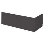 Hudson Reed Fusion Straight Baths 700mm End Panels & Plinth - Gloss Grey