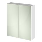 Hudson Reed Fusion 600mm Mirror Cabinet Unit 50/50 - Gloss White