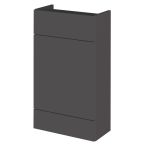 Hudson Reed Fusion Slimline 500mm Fitted WC Unit - Gloss Grey