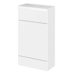 Hudson Reed Fusion Slimline 500mm WC Unit & WC Top - Gloss White