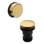 Hudson Reed Push Button Bath Waste & Overflow - Brushed Brass