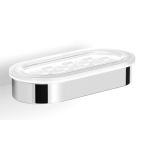 Logan Scott Kairi Oval Glass Soap Dish - Chrome