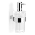 Logan Scott Kairi Round Glass Soap Dispenser - Chrome