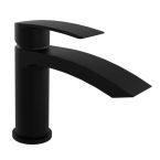 Kartell Nero Curve Basin Mixer with Click Waste - Black