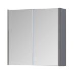 Kartell Options 800mm 2 Door Mirrored Cabinet - Basalt Grey