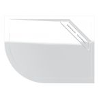 Kudos Connect 2 Offset Quadrant Shower Tray 1000mm x 800mm Right Hand - White