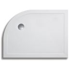 Lakes Contemporary Lightweight Low Profile Offset Quadrant Shower Tray 1200mm x 800mm - Right Handed 